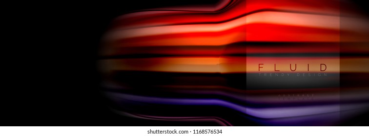 Rainbow fluid abstract shapes, liquid colors design, colorful marble or plastic wavy texture background, multicolored template for business or technology presentation or web brochure cover design