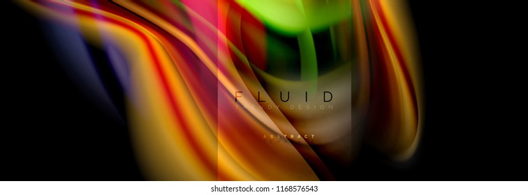 Formas abstractas del fluido arcoiris, diseño de colores líquidos, fondo de textura ondulada de mármol colorido o plástico, plantilla multicolor para presentación de negocios o tecnología o diseño de portada web