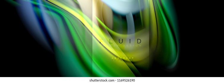 Formas abstractas del fluido arcoiris, diseño de colores líquidos, fondo de textura ondulada de mármol colorido o plástico, plantilla multicolor para presentación de negocios o tecnología o diseño de portada web