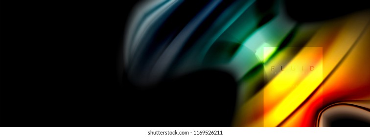 Formas abstractas del fluido arcoiris, diseño de colores líquidos, fondo de textura ondulada de mármol colorido o plástico, plantilla multicolor para presentación de negocios o tecnología o diseño de portada web