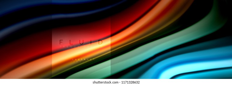 Formas abstractas del fluido arcoiris, diseño de colores líquidos, fondo de textura ondulada de mármol colorido o plástico, plantilla multicolor para presentación de negocios o tecnología o diseño de portada web