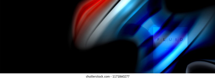Formas abstractas del fluido arcoiris, diseño de colores líquidos, fondo de textura ondulada de mármol colorido o plástico, plantilla multicolor para presentación de negocios o tecnología o diseño de portada web