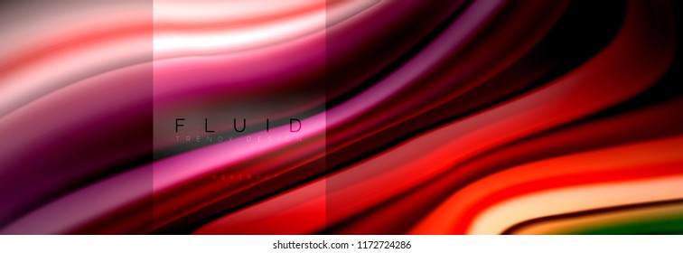 Formas abstractas del fluido arcoiris, diseño de colores líquidos, fondo de textura ondulada de mármol colorido o plástico, plantilla multicolor para presentación de negocios o tecnología o diseño de portada web
