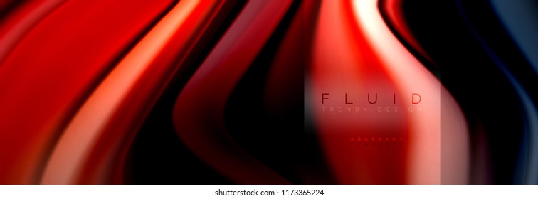 Formas abstractas del fluido arcoiris, diseño de colores líquidos, fondo de textura ondulada de mármol colorido o plástico, plantilla multicolor para presentación de negocios o tecnología o diseño de portada web