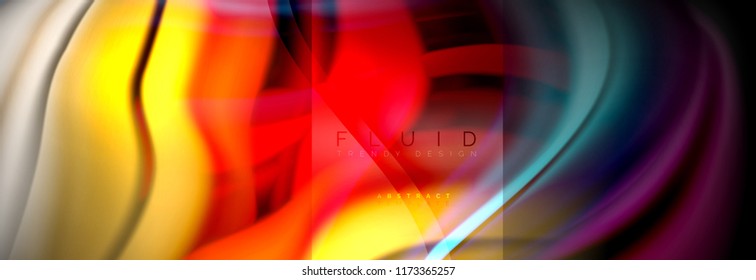 Formas abstractas del fluido arcoiris, diseño de colores líquidos, fondo de textura ondulada de mármol colorido o plástico, plantilla multicolor para presentación de negocios o tecnología o diseño de portada web