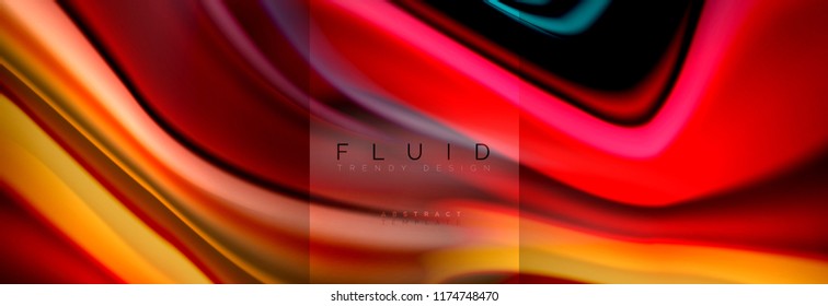 Formas abstractas del fluido arcoiris, diseño de colores líquidos, fondo de textura ondulada de mármol colorido o plástico, plantilla multicolor para presentación de negocios o tecnología o diseño de portada web