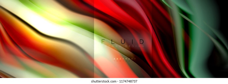 Formas abstractas del fluido arcoiris, diseño de colores líquidos, fondo de textura ondulada de mármol colorido o plástico, plantilla multicolor para presentación de negocios o tecnología o diseño de portada web