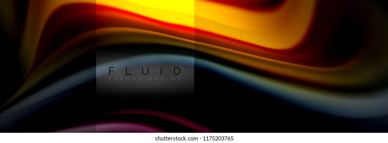 Formas abstractas del fluido arcoiris, diseño de colores líquidos, fondo de textura ondulada de mármol colorido o plástico, plantilla multicolor para presentación de negocios o tecnología o diseño de portada web