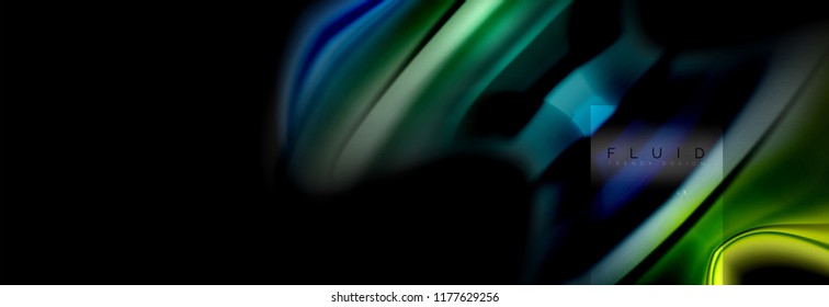 Formas abstractas del fluido arcoiris, diseño de colores líquidos, fondo de textura ondulada de mármol colorido o plástico, plantilla multicolor para presentación de negocios o tecnología o diseño de portada web