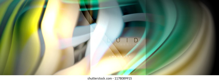 Formas abstractas del fluido arcoiris, diseño de colores líquidos, fondo de textura ondulada de mármol colorido o plástico, plantilla multicolor para presentación de negocios o tecnología o diseño de portada web