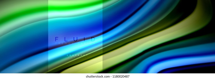 Formas abstractas del fluido arcoiris, diseño de colores líquidos, fondo de textura ondulada de mármol colorido o plástico, plantilla multicolor para presentación de negocios o tecnología o diseño de portada web