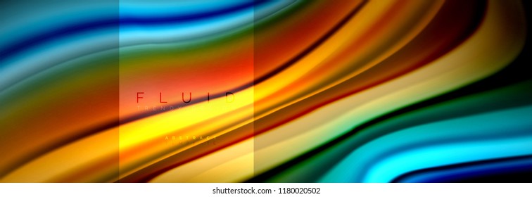 Formas abstractas del fluido arcoiris, diseño de colores líquidos, fondo de textura ondulada de mármol colorido o plástico, plantilla multicolor para presentación de negocios o tecnología o diseño de portada web