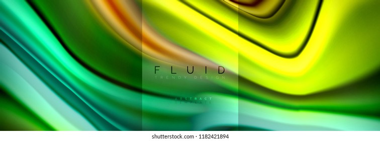 Formas abstractas del fluido arcoiris, diseño de colores líquidos, fondo de textura ondulada de mármol colorido o plástico, plantilla multicolor para presentación de negocios o tecnología o diseño de portada web