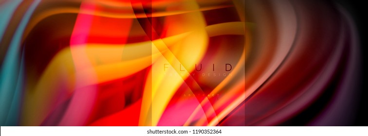 Formas abstractas del fluido arcoiris, diseño de colores líquidos, fondo de textura ondulada de mármol colorido o plástico, plantilla multicolor para presentación de negocios o tecnología o diseño de portada web