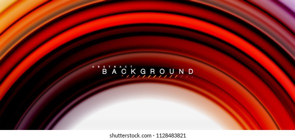 Rainbow fluid abstract swirl shape, twisted liquid colors design, colorful marble or plastic wavy texture background, multicolored template for business or technology presentation or web brochure