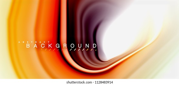 Rainbow fluid abstract swirl shape, twisted liquid colors design, colorful marble or plastic wavy texture background, multicolored template for business or technology presentation or web brochure