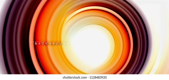 Rainbow fluid abstract swirl shape, twisted liquid colors design, colorful marble or plastic wavy texture background, multicolored template for business or technology presentation or web brochure