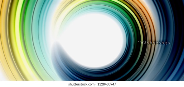 Rainbow fluid abstract swirl shape, twisted liquid colors design, colorful marble or plastic wavy texture background, multicolored template for business or technology presentation or web brochure