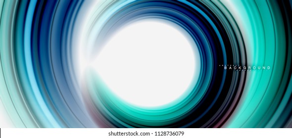 Rainbow fluid abstract swirl shape, twisted liquid colors design, colorful marble or plastic wavy texture background, multicolored template for business or technology presentation or web brochure