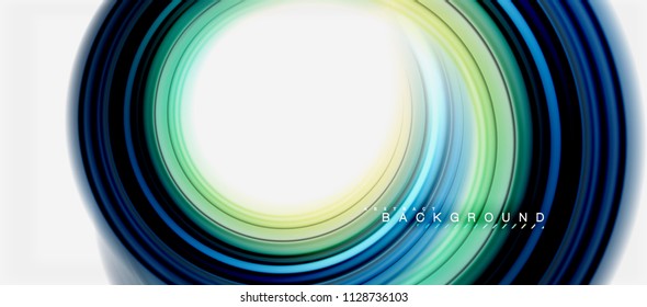 Rainbow fluid abstract swirl shape, twisted liquid colors design, colorful marble or plastic wavy texture background, multicolored template for business or technology presentation or web brochure