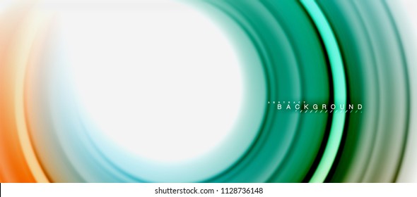 Rainbow fluid abstract swirl shape, twisted liquid colors design, colorful marble or plastic wavy texture background, multicolored template for business or technology presentation or web brochure