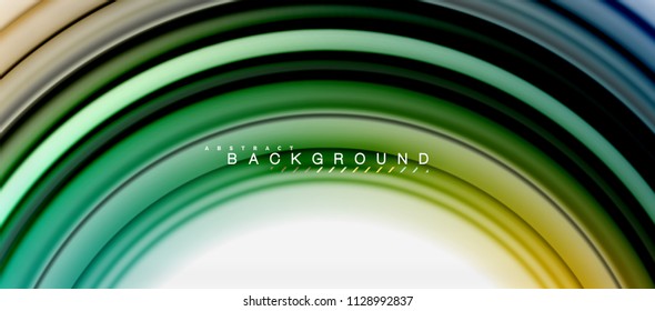 Rainbow fluid abstract swirl shape, twisted liquid colors design, colorful marble or plastic wavy texture background, multicolored template for business or technology presentation or web brochure