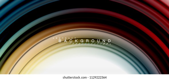 Rainbow fluid abstract swirl shape, twisted liquid colors design, colorful marble or plastic wavy texture background, multicolored template for business or technology presentation or web brochure