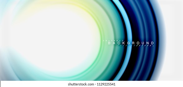 Rainbow fluid abstract swirl shape, twisted liquid colors design, colorful marble or plastic wavy texture background, multicolored template for business or technology presentation or web brochure