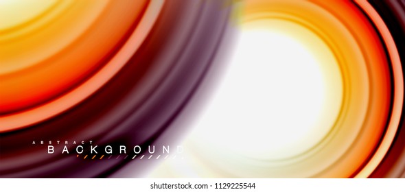 Forma de giro abstracta del fluido arcoiris, diseño de colores líquidos retorcidos, fondo de textura ondulada de mármol o plástico, plantilla multicolor para presentación de negocios o tecnología o folleto web