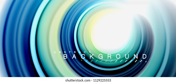 Rainbow fluid abstract swirl shape, twisted liquid colors design, colorful marble or plastic wavy texture background, multicolored template for business or technology presentation or web brochure