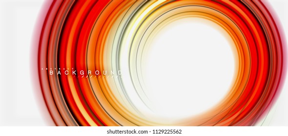 Rainbow fluid abstract swirl shape, twisted liquid colors design, colorful marble or plastic wavy texture background, multicolored template for business or technology presentation or web brochure