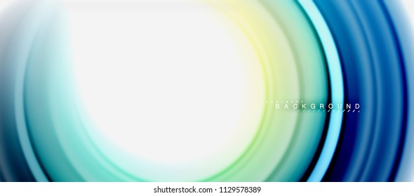 Forma de giro abstracta del fluido arcoiris, diseño de colores líquidos retorcidos, fondo de textura ondulada de mármol o plástico, plantilla multicolor para presentación de negocios o tecnología o folleto web