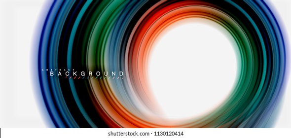 Rainbow fluid abstract swirl shape, twisted liquid colors design, colorful marble or plastic wavy texture background, multicolored template for business or technology presentation or web brochure