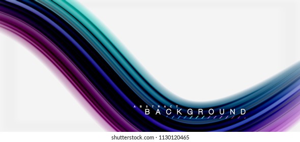 Forma de giro abstracta del fluido arcoiris, diseño de colores líquidos retorcidos, fondo de textura ondulada de mármol o plástico, plantilla multicolor para presentación de negocios o tecnología o folleto web