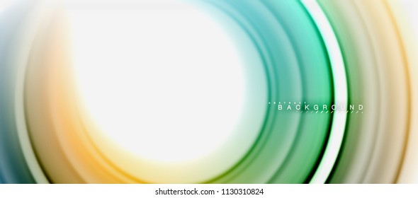 Forma de giro abstracta del fluido arcoiris, diseño de colores líquidos retorcidos, fondo de textura ondulada de mármol o plástico, plantilla multicolor para presentación de negocios o tecnología o folleto web