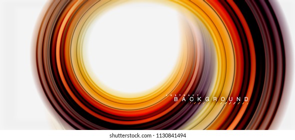 Forma de giro abstracta del fluido arcoiris, diseño de colores líquidos retorcidos, fondo de textura ondulada de mármol o plástico, plantilla multicolor para presentación de negocios o tecnología o folleto web