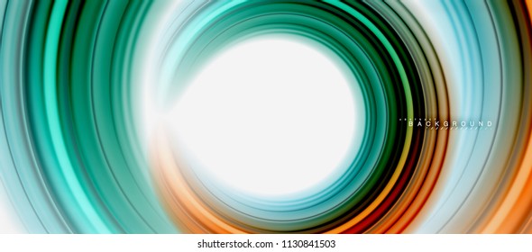 Rainbow fluid abstract swirl shape, twisted liquid colors design, colorful marble or plastic wavy texture background, multicolored template for business or technology presentation or web brochure
