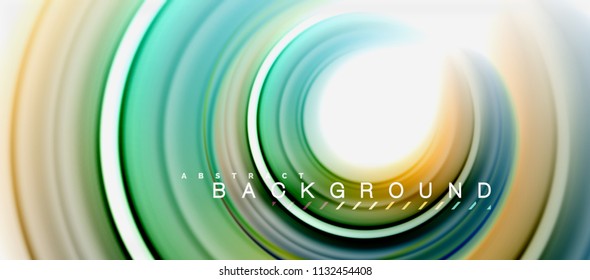 Forma de giro abstracta del fluido arcoiris, diseño de colores líquidos retorcidos, fondo de textura ondulada de mármol o plástico, plantilla multicolor para presentación de negocios o tecnología o folleto web