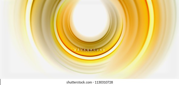 Rainbow fluid color line abstract background - swirl and circles, twisted liquid colours design, colorful marble or plastic wavy texture backdrop, multicolored template for business or technology