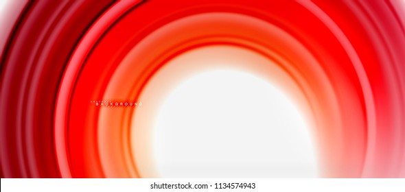 Fondo abstracto de la línea de color del fluido arcoiris - giratorio y círculos, diseño de colores líquidos retorcidos, fondo de textura ondulada de mármol colorido o plástico, plantilla multicolor para empresas o tecnología