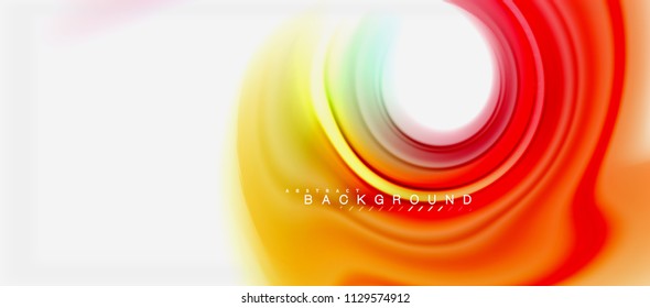 Rainbow fluid colors abstract background twisted liquid design, colorful marble or plastic wavy texture backdrop, multicolored template for business or technology presentation or web brochure cover