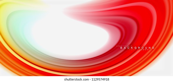 Rainbow fluid colors abstract background twisted liquid design, colorful marble or plastic wavy texture backdrop, multicolored template for business or technology presentation or web brochure cover