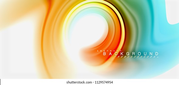 Rainbow fluid colors abstract background twisted liquid design, colorful marble or plastic wavy texture backdrop, multicolored template for business or technology presentation or web brochure cover