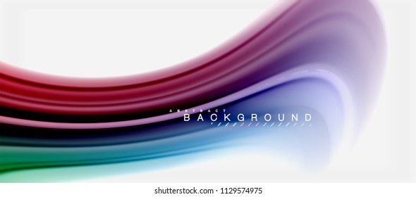 Rainbow fluid colors abstract background twisted liquid design, colorful marble or plastic wavy texture backdrop, multicolored template for business or technology presentation or web brochure cover