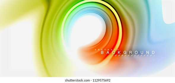 Rainbow fluid colors abstract background twisted liquid design, colorful marble or plastic wavy texture backdrop, multicolored template for business or technology presentation or web brochure cover
