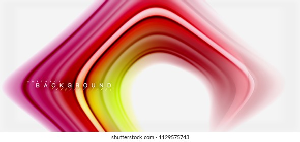 Rainbow fluid colors abstract background twisted liquid design, colorful marble or plastic wavy texture backdrop, multicolored template for business or technology presentation or web brochure cover