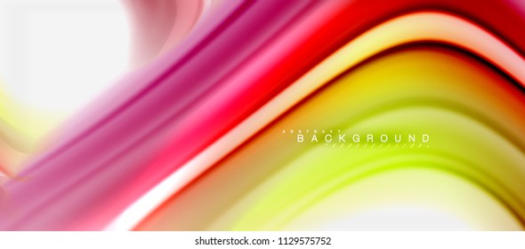 Rainbow fluid colors abstract background twisted liquid design, colorful marble or plastic wavy texture backdrop, multicolored template for business or technology presentation or web brochure cover