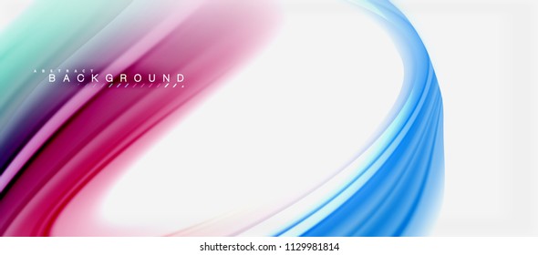Rainbow fluid colors abstract background twisted liquid design, colorful marble or plastic wavy texture backdrop, multicolored template for business or technology presentation or web brochure cover