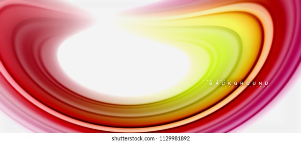 Rainbow fluid colors abstract background twisted liquid design, colorful marble or plastic wavy texture backdrop, multicolored template for business or technology presentation or web brochure cover