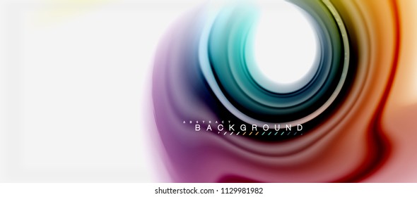 Rainbow fluid colors abstract background twisted liquid design, colorful marble or plastic wavy texture backdrop, multicolored template for business or technology presentation or web brochure cover